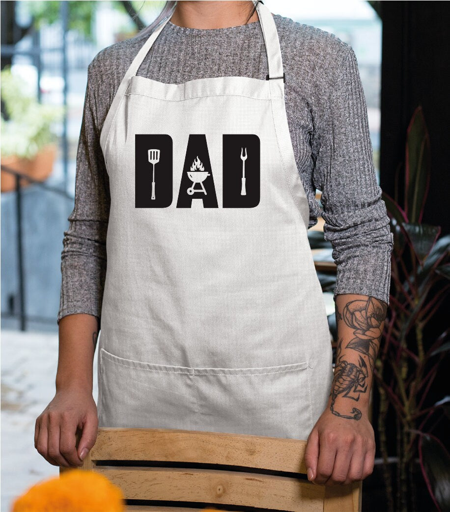 Apron For Men, Dad Apron, Custom Apron, Personalized Apron, Gift for Dad, Customized Apron, Chef Gift, Personalized Gift, Father's Day Gift - Arria Home