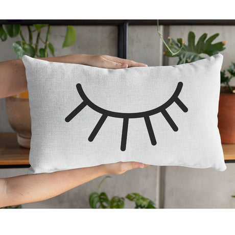 Bedroom Decor, Bedroom Pillow, Eye Pillow, Sleeping Eyelash Pillow, Eyelash Pillow, Wedding Gift, Housewarming Gift, Pillow Covers - Arria Home