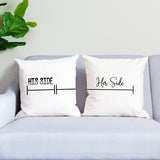 Funny Couple Pillow, Funny Wedding Gift, Newlywed Gift, Housewarming Pillow, Housewarming Gift, Couple Pillow Cover, Couple Pillow Case - Arria Home