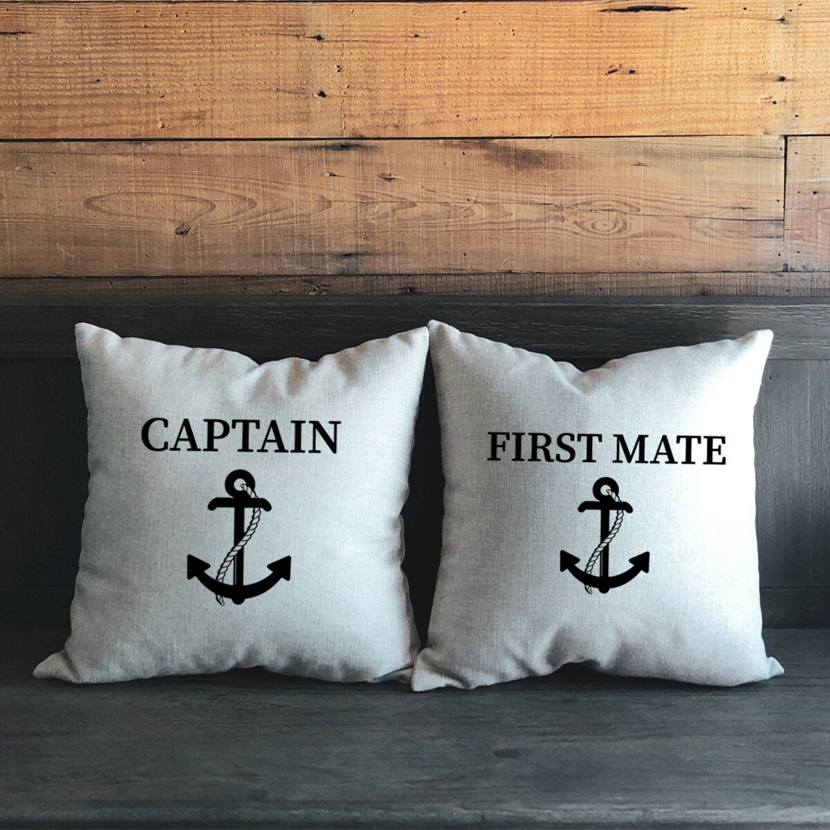 Boating Pillow, Sailing Pillow, Nautical Pillowi Boating Couple Pillow, Couple Pillow Cases, Nautical Gifts, Captain First Mate Pillow - Arria Home