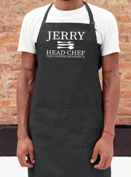 Head Chef Apron, Cooking Apron, Baking Apron, Fathers Day Apron, Fathers Day Gift, Chef Apron, Personalized Apron, Custom Apron - Arria Home