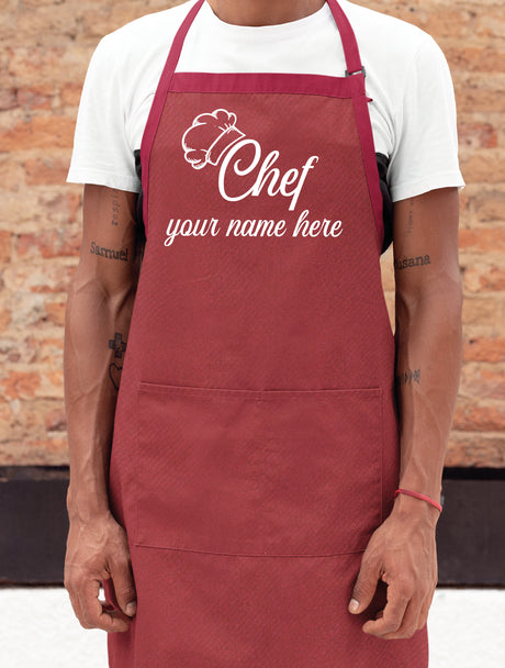 Chef Apron, Head Chef Apron, Customizable Apron, Personalize Apron, Cooking Apron, Kitchen Apron, Baking Apron, BBQ Apron, Fathers Day Gift - Arria Home