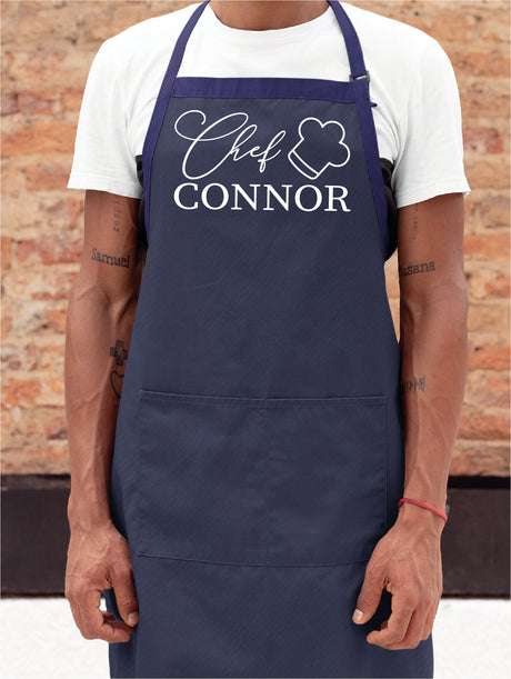 Chef Apron, Personalize Apron, Head Chef Apron, Custom Apron, Cooking Apron, Baking Apron, BBQ Apron, Fathers Day Apron, Fathers Day Gift - Arria Home