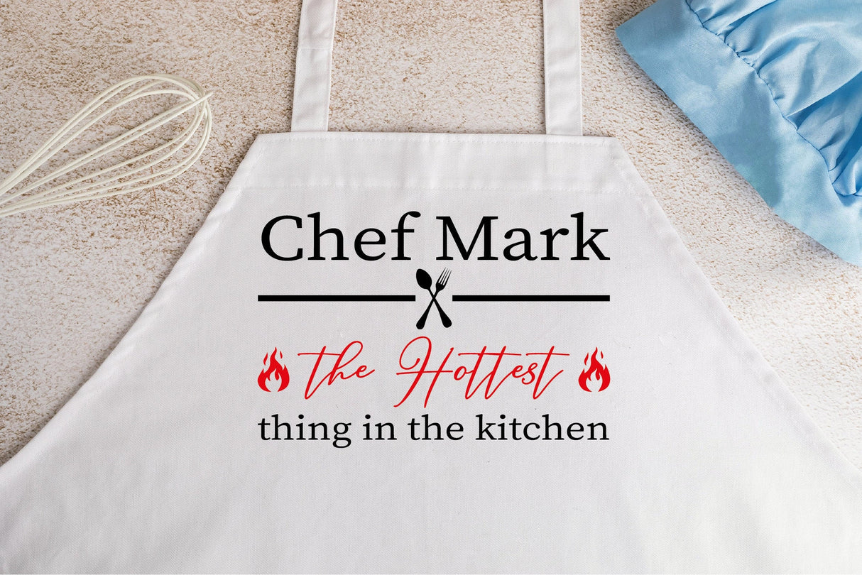 Custom Chef Apron, Dad Apron, Husband Apron, Personalized Apron, Apron For Men, Apron For Women, Fathers Day Apron, Customizable Apron - Arria Home