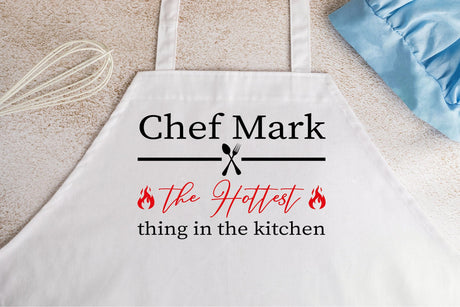 Custom Chef Apron, Dad Apron, Husband Apron, Personalized Apron, Apron For Men, Apron For Women, Fathers Day Apron, Customizable Apron - Arria Home