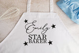 Custom Apron, Chef Apron, Baking Apron, Cooking Apron, Apron For Women, Custom Women Apron, Star Baker Apron, Baking Gift, Cooking Gift - Arria Home