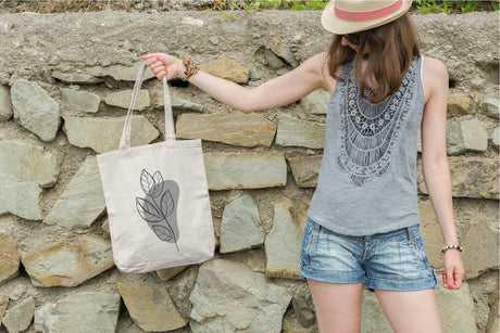 Cute Tote Bag, Floral Tote Bag, Canvas Tote Bag, Reusable Tote Bag, Minimalist Tote Bag, Cotton Tote Bag, Plant Tote Bag, Grocery Tote Bag - Arria Home