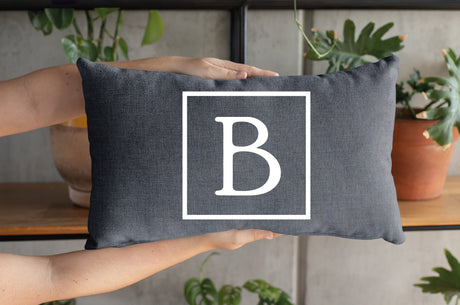 Personalize Throw Pillow, Monogram Pillow, Custom Pillow, Personalized Letter Pillow, Housewarming Gift, Initial Pillow Case, Wedding Gift - Arria Home