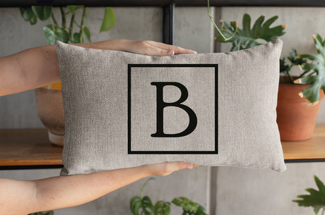 Personalize Throw Pillow, Monogram Pillow, Custom Pillow, Personalized Letter Pillow, Housewarming Gift, Initial Pillow Case, Wedding Gift - Arria Home