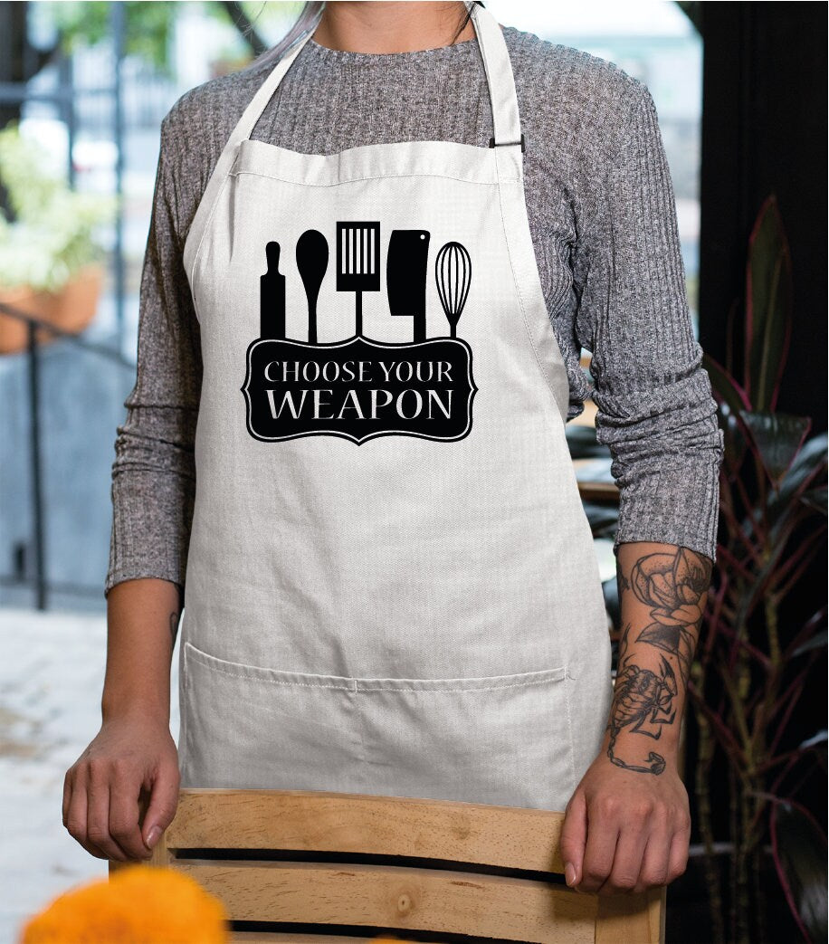 Chef Apron, Apron for Women, Apron, Kitchen Apron, Custom Apron, Apron for Man, Personalise Apron, Chef Gift, Personalized Gift - Arria Home