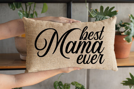 Best Mama Ever Pillow, Mom Pillow, Custom Mama Pillow, Custom Lumbar Pillow, Gift For Mom, Mom Gifts, Mama Gift, Mothers Day Pillow - Arria Home