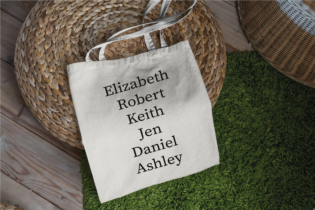 Custom Tote Bag, Personalized Tote Bag, Name Tote Bag, Personalize Tote Bag, Bridesmaid Tote Bag, Tote Bag Personalized, Girls Weekend Tote - Arria Home