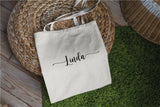 Personalized Tote Bag, Bridesmaid Tote Bag, Bachelorette Tote Bag, Custom Tote Bag, Bride Tote Bag, Name Tote Bag, Personalize Tote Bag - Arria Home