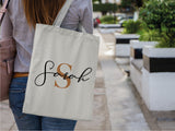 Personalized Initial Tote Bag, Custom Tote Bags, Bridesmaid Tote Bag, Bachelorette Tote, Custom Name Tote Bag, Personalised Tote Bag - Arria Home