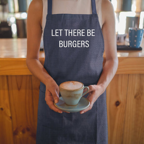 Apron, Burger Apron, Custom Apron, Personalized Apron, Apron for Men, Personalised Apron, Chef Gift, Father's Day Gift, Apron for Women - Arria Home