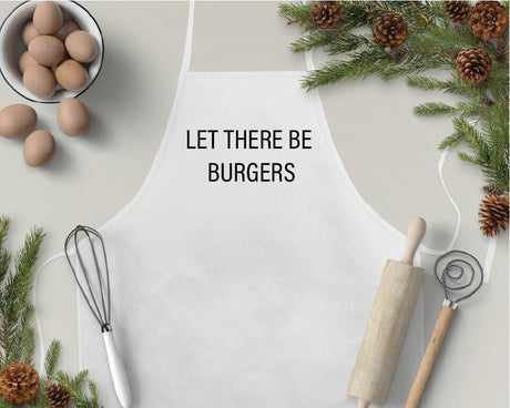 Apron, Burger Apron, Custom Apron, Personalized Apron, Apron for Men, Personalised Apron, Chef Gift, Father's Day Gift, Apron for Women - Arria Home