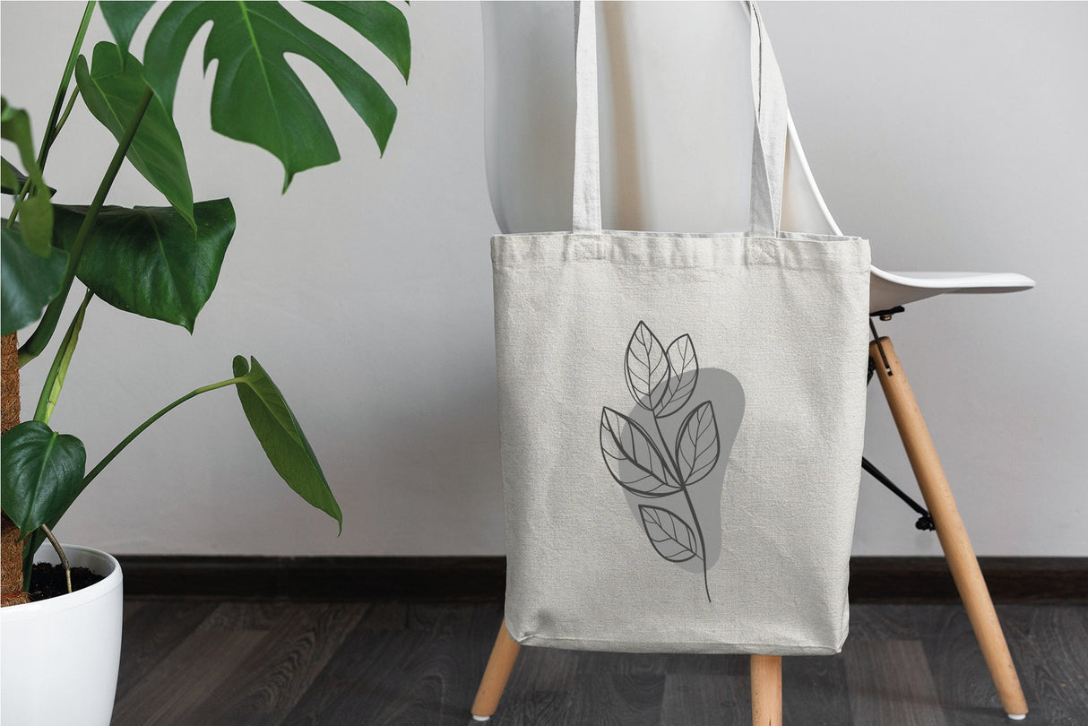 Cute Tote Bag, Floral Tote Bag, Canvas Tote Bag, Reusable Tote Bag, Minimalist Tote Bag, Cotton Tote Bag, Plant Tote Bag, Grocery Tote Bag - Arria Home