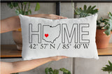 Custom Home Coordinate Pillow, Address Pillow, Home Pillow, Housewarming Gift, Realtor Closing Gift, Coordinate Pillow, House Warming Pillow - Arria Home