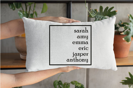 Personalized Family Names Pillow, Family Name Pillow, Name Pillow, House Warming Gift, Housewarming Pillow, New Home Gift, Family Pillow - Arria Home