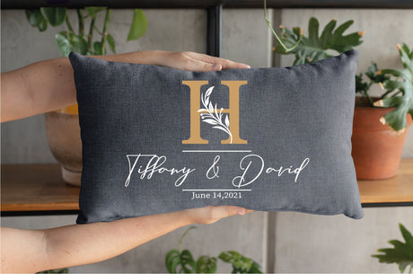 Wedding Gift Pillow, Personalized Wedding Pillow, Newlywed Gift, Wedding Gift, Personalized Pillow, Personalize Pillow, Custom Wedding Gift - Arria Home