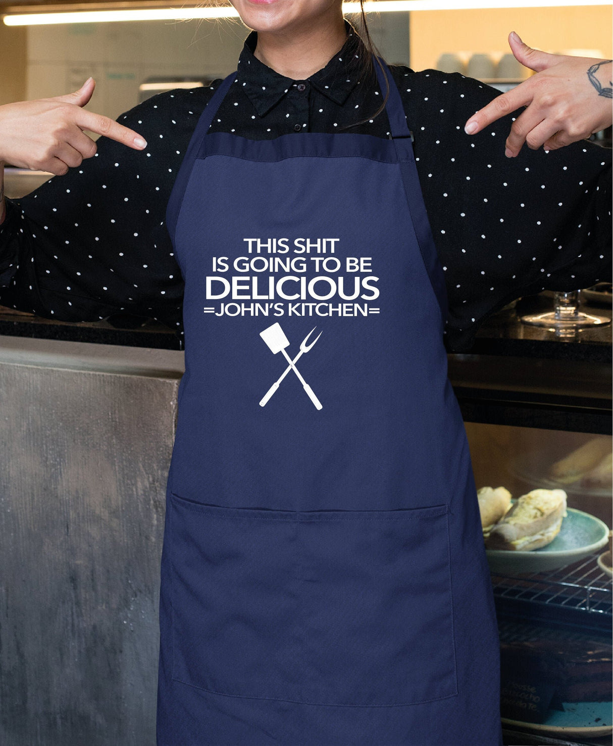 Funny Apron, Kitchen Apron, Personalized Apron, Customized Apron, Fathers Day Apron, Fathers Day Gift, Chef Dad Apron, BBQ Dad Apron - Arria Home