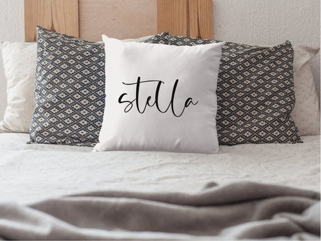 Custom Pillow, Personalized Pillow, Personalize Pillow, Name Pillow, Custom Pillow Covers, Personalized Calligraphy Name, House Warming Gift - Arria Home