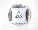 Lumbar Pillow, Throw Pillow, Be Still Pillow, Calligraphy Pillow, Religious Pillow, Christian Pillow, Psalm 37 7 Pillow, Housewarming Pillow - Arria Home