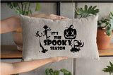 Spooky Season Pillow, Halloween Pillow, Fall Custom Pillow, Halloween Decor, October Pillow, Zombie Pillow, Pumpkin Pillow, Spooky Decor - Arria Home