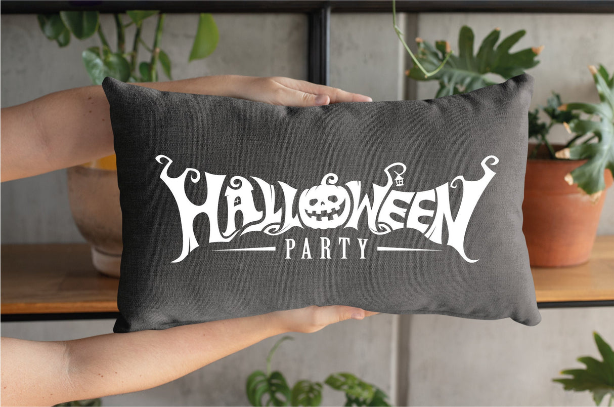 Halloween Party Pillow Cover, Spooky Pillow, Fall Custom Pillow, Pumpkin Throw Pillow, Halloween Decor, Halloween Decor, Halloween Cushion - Arria Home