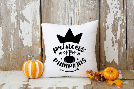 Princess Pumpkins, Pumpkin Pillowcase, Halloween Pillow, Pumpkin Princess Pillow, Pumpkin Birthday, Girl Fall Gift, Gift for Her, Fall Gift - Arria Home