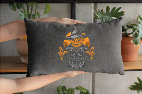 Halloween Scary Pumpkin Pillow, Halloween Pumpkin Pillow, Fall Outdoor Pillow, Halloween Gift, Halloween Decor, Fall Decor, Halloween, Fall - Arria Home