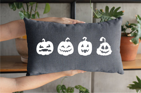 Pumpkin Pillow Cover, Halloween Pillow, Fall Outdoor Pillow, Halloween Decor, Farmhouse Pumpkin Pillow, Pumpkin Decor, Fall Home Decor - Arria Home