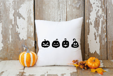 Pumpkin Pillow Cover, Halloween Pillow, Fall Outdoor Pillow, Halloween Decor, Farmhouse Pumpkin Pillow, Pumpkin Decor, Fall Home Decor - Arria Home