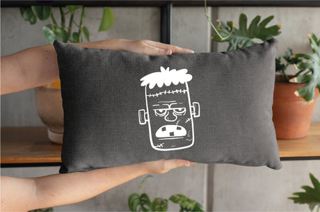 Frankenstein Pillow, Halloween Pillow, Fall Outdoor Pillow, Spooky Decor Pillow, Victor Frankestein Pillow, Halloween Decoration, Fall Decor - Arria Home