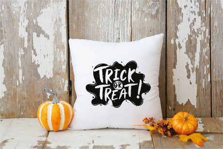 Trick or Treat Pillow, Halloween Pillow, Halloween Decoration, Halloween Gift, Halloween Throw Pillow, Trick or Treat Throw Pillow Cover - Arria Home