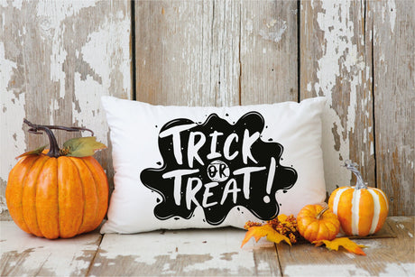 Trick or Treat Pillow, Halloween Pillow, Halloween Decoration, Halloween Gift, Halloween Throw Pillow, Trick or Treat Throw Pillow Cover - Arria Home