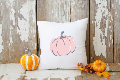 Pink Pumpkin Pillow, Pumpkin Decor, Fall Outdoor Decor, Pumpkin Pillow Cover, Fall Decoration, Thanksgiving Decor, Thanksgiving Gift, Fall - Arria Home