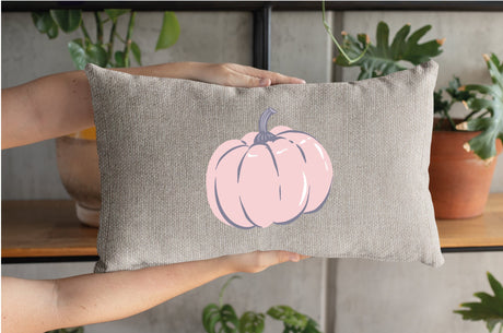 Pink Pumpkin Pillow, Pumpkin Decor, Fall Outdoor Decor, Pumpkin Pillow Cover, Fall Decoration, Thanksgiving Decor, Thanksgiving Gift, Fall - Arria Home