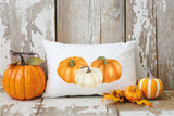 Pumpkin Throw Pillow, Pumpkin Decor, Fall Pillow Cover, Pumpkin Cushion, Autumn Decor, Watercolor, Fall Decor, Farmhouse Decor, Rustic Decor - Arria Home