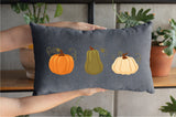 Pumpkins Pillow, Fall Decor, Pumpkin Pillow Cover, Pumpkins Decor, Colorful Pumpkin, Fall Outdoor Pillow, Farmhouse Decor, Thanksgiving Gift - Arria Home