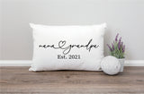 New Grandparents, Baby Announcement Pillow, Grandpa Gift, Grandma Gift, Pregnancy Reveal, Custom Pillow, Personalize Pillow, Decorative - Arria Home