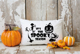 Spooky Season Pillow, Halloween Pillow, Fall Custom Pillow, Halloween Decor, October Pillow, Zombie Pillow, Pumpkin Pillow, Spooky Decor - Arria Home