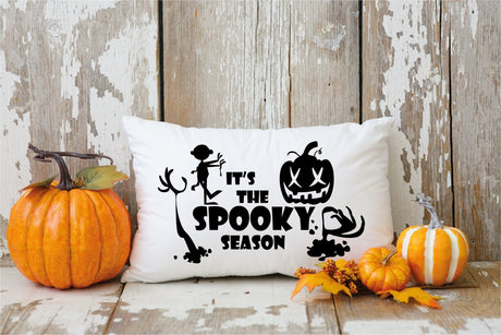 Spooky Season Pillow, Halloween Pillow, Fall Custom Pillow, Halloween Decor, October Pillow, Zombie Pillow, Pumpkin Pillow, Spooky Decor - Arria Home