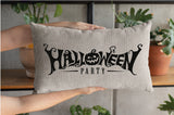 Halloween Party Pillow Cover, Spooky Pillow, Fall Custom Pillow, Pumpkin Throw Pillow, Halloween Decor, Halloween Decor, Halloween Cushion - Arria Home