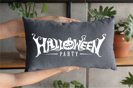 Halloween Party Pillow Cover, Spooky Pillow, Fall Custom Pillow, Pumpkin Throw Pillow, Halloween Decor, Halloween Decor, Halloween Cushion - Arria Home