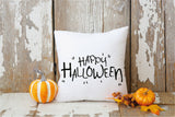 Happy Halloween Pillow Cover, Fall Throw Pillow, Spooky Pillowcase, Halloween Cushion, Halloween Lumbar Pillow, Fall Pillow, Halloween Gift - Arria Home