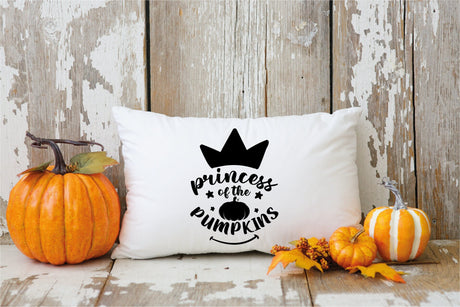 Princess Pumpkins, Pumpkin Pillowcase, Halloween Pillow, Pumpkin Princess Pillow, Pumpkin Birthday, Girl Fall Gift, Gift for Her, Fall Gift - Arria Home