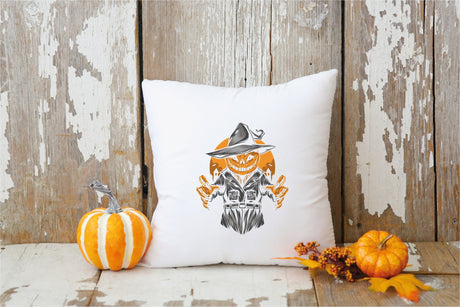 Halloween Scary Pumpkin Pillow, Halloween Pumpkin Pillow, Fall Outdoor Pillow, Halloween Gift, Halloween Decor, Fall Decor, Halloween, Fall - Arria Home