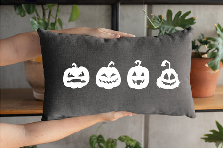 Pumpkin Pillow Cover, Halloween Pillow, Fall Outdoor Pillow, Halloween Decor, Farmhouse Pumpkin Pillow, Pumpkin Decor, Fall Home Decor - Arria Home