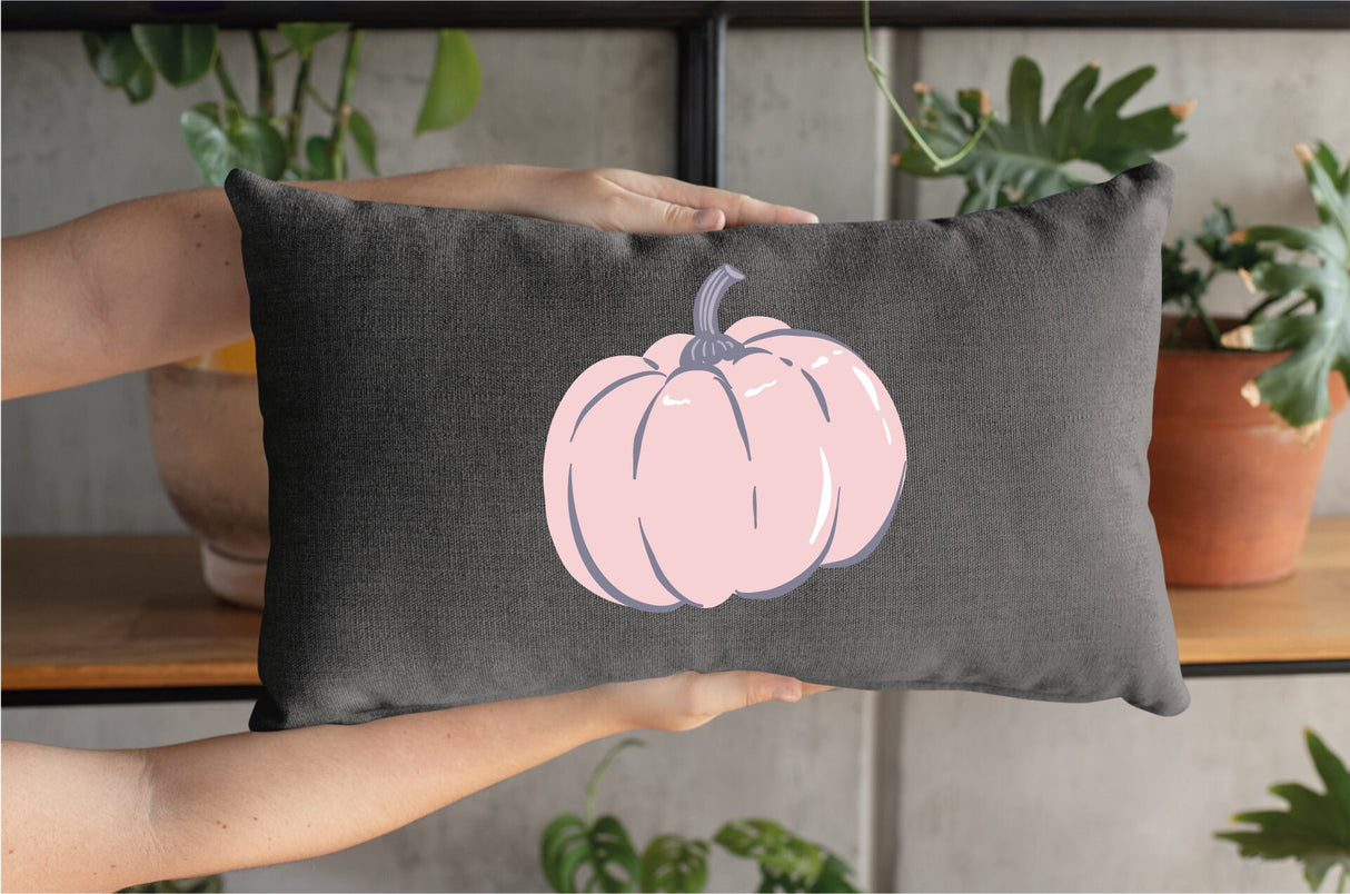 Pink Pumpkin Pillow, Pumpkin Decor, Fall Outdoor Decor, Pumpkin Pillow Cover, Fall Decoration, Thanksgiving Decor, Thanksgiving Gift, Fall - Arria Home